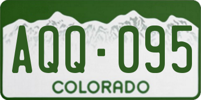 CO license plate AQQ095