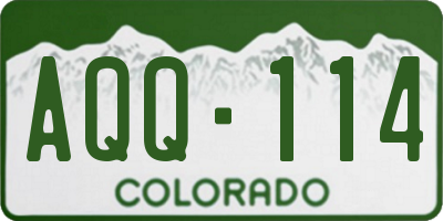 CO license plate AQQ114