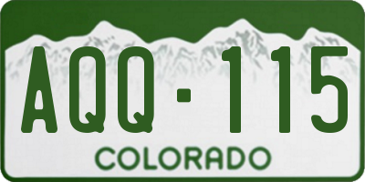 CO license plate AQQ115