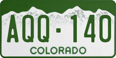 CO license plate AQQ140