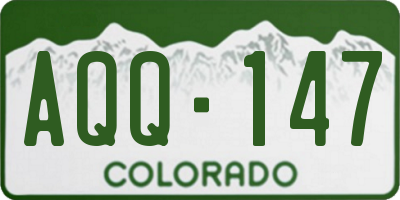 CO license plate AQQ147