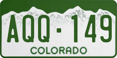 CO license plate AQQ149