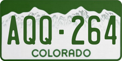 CO license plate AQQ264