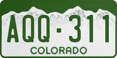 CO license plate AQQ311