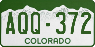 CO license plate AQQ372