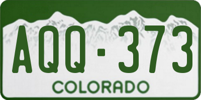 CO license plate AQQ373