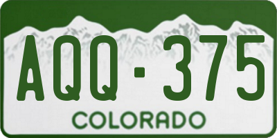 CO license plate AQQ375