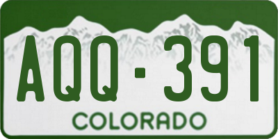 CO license plate AQQ391