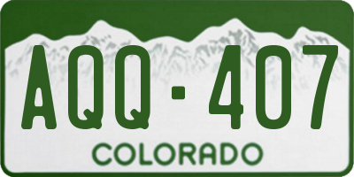 CO license plate AQQ407