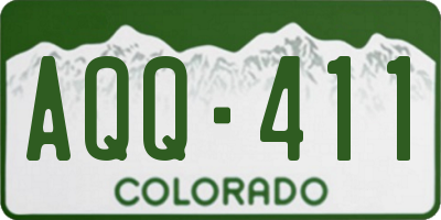 CO license plate AQQ411