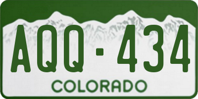 CO license plate AQQ434