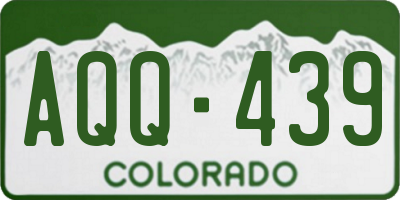 CO license plate AQQ439