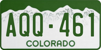 CO license plate AQQ461