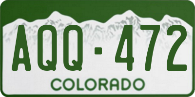 CO license plate AQQ472