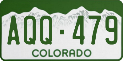 CO license plate AQQ479