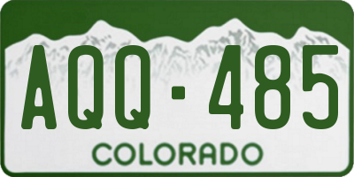 CO license plate AQQ485