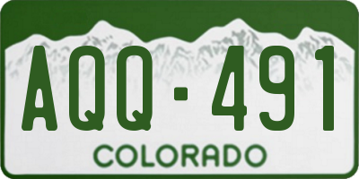 CO license plate AQQ491