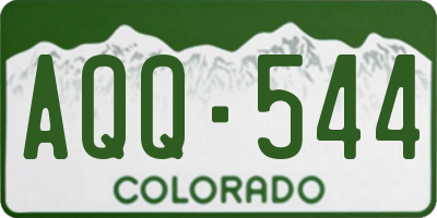 CO license plate AQQ544