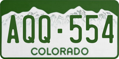 CO license plate AQQ554