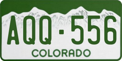 CO license plate AQQ556