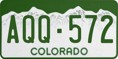 CO license plate AQQ572