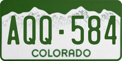 CO license plate AQQ584