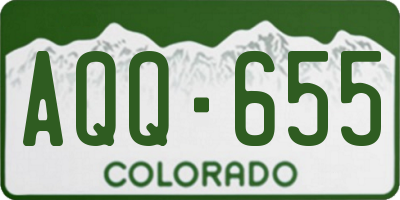 CO license plate AQQ655