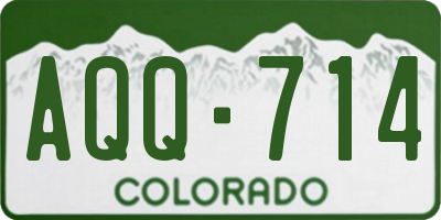 CO license plate AQQ714