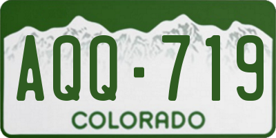 CO license plate AQQ719