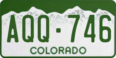 CO license plate AQQ746