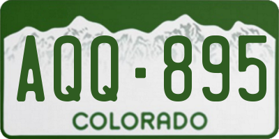 CO license plate AQQ895