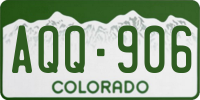 CO license plate AQQ906