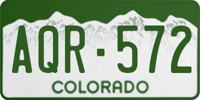 CO license plate AQR572