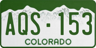 CO license plate AQS153
