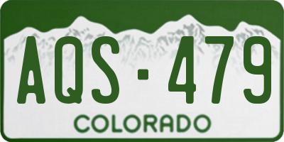 CO license plate AQS479