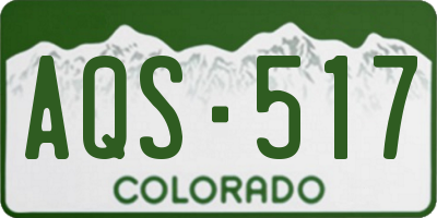 CO license plate AQS517