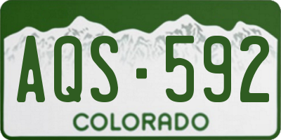 CO license plate AQS592