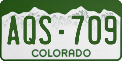 CO license plate AQS709