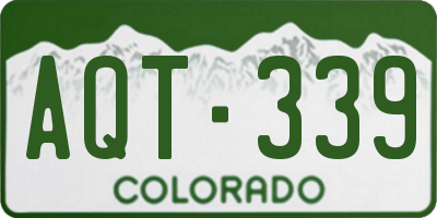 CO license plate AQT339