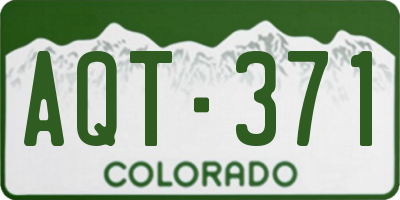 CO license plate AQT371