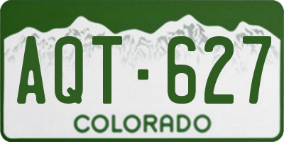 CO license plate AQT627