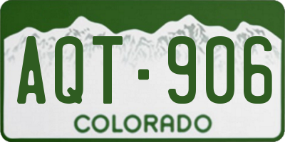 CO license plate AQT906