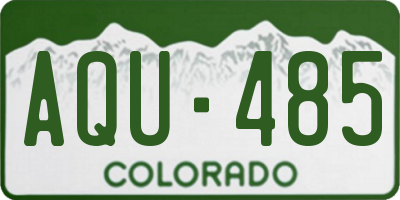 CO license plate AQU485