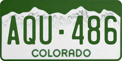 CO license plate AQU486