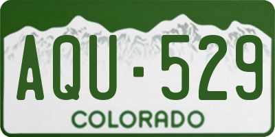 CO license plate AQU529