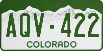 CO license plate AQV422