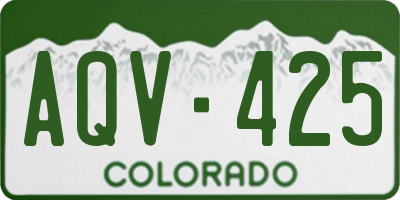 CO license plate AQV425