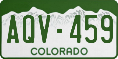 CO license plate AQV459