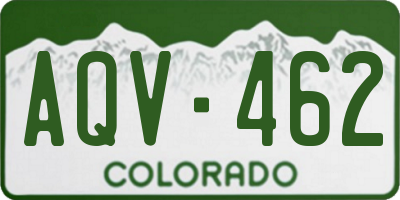 CO license plate AQV462