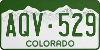 CO license plate AQV529